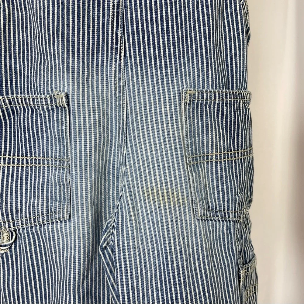 OshKosh B'gosh 18 Months Pinstripe Overalls Retro Outdoor Rugged Chore Barn